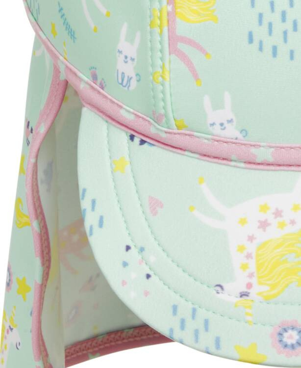 Playshoes Czapka letnia z ochroną UV dla niemowlaka – czapka z daszkiem dziecięca Jednorożec