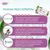 Chusteczki. nawilżane Kinder by Nature odpowiednie dla noworodków i dzieci 56 sztuk + etui