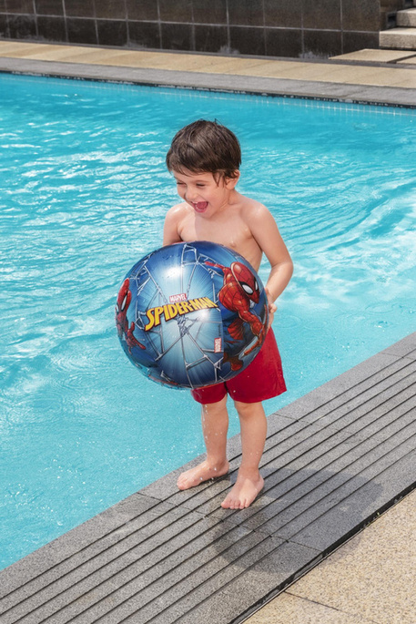 Piłka plażowa dmuchana, Spider-Man, 34 cm, 2+, Bestway 