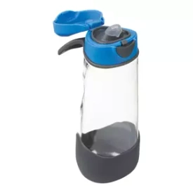 B.box Butelka na wodę - bidon z ustnikiem dla dziecka tritanowy 600 ml Blue Slate
