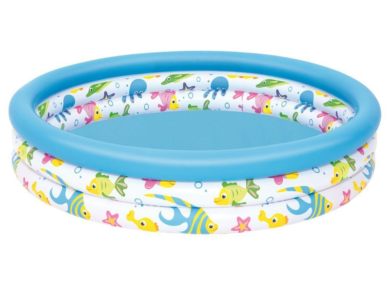 Dmuchany basenik dla dzieci, Rybki, 122x25cm, Bestway, OUTLET