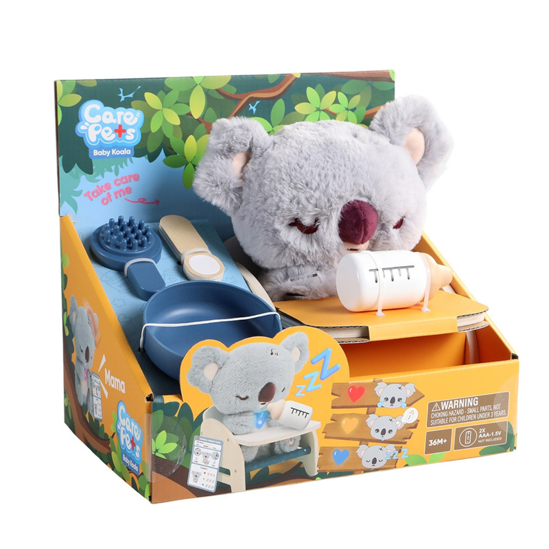 Topbright Pluszowa zabawka interaktywna Baby Koala | Zestaw edukacyjny opiekuna koali 36m+