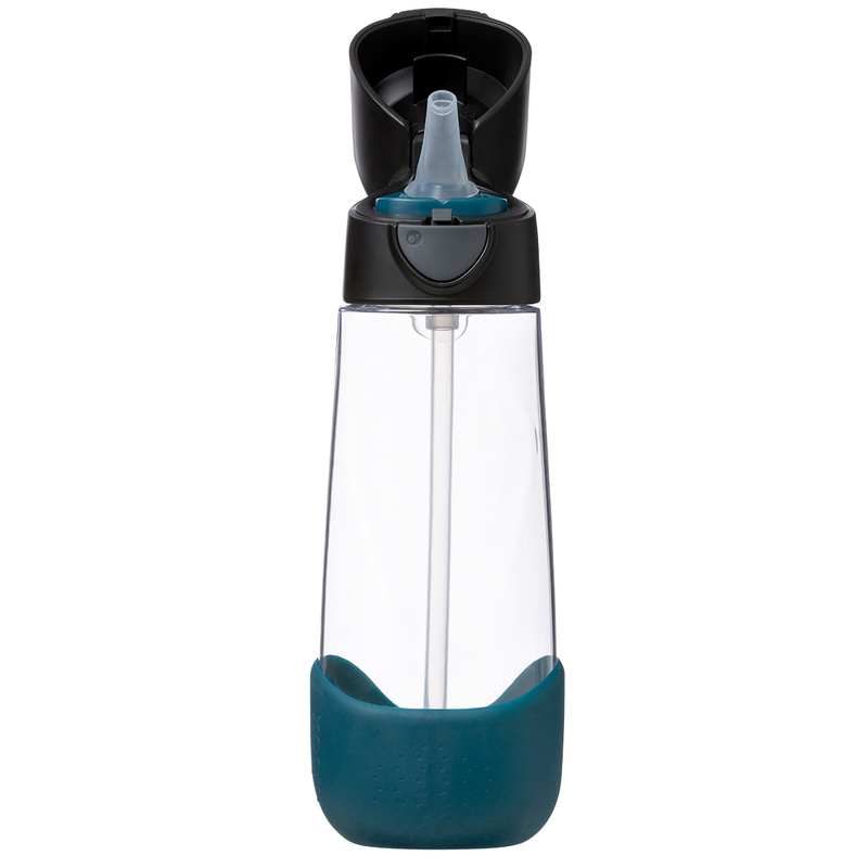b.box Bidon dla dziecka - butelka na wodę ze słomką tritanowa 600ml Night Vision 