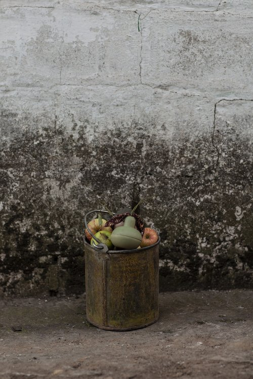 GRUSZKA Z PRZYJACIELEM, drewniana zabawka dla dzieci, kolorowa, Babai, EKO