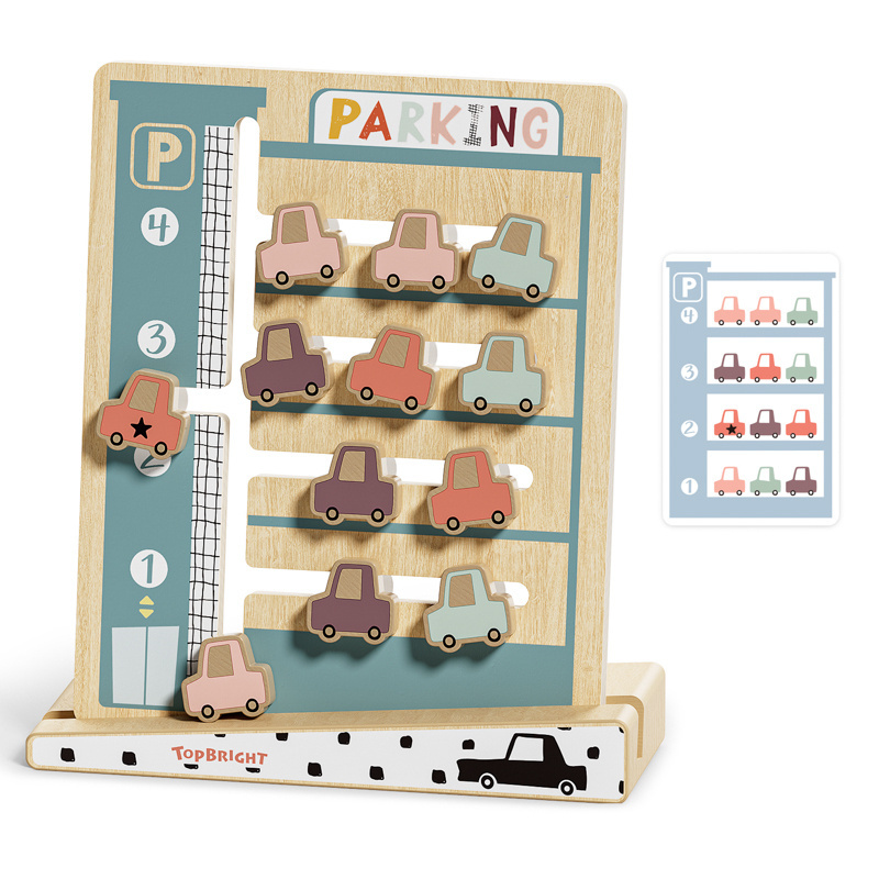 Topbright Parking - zabawka logiczna z kartami zadań – układanka dla dzieci 36 mies. +