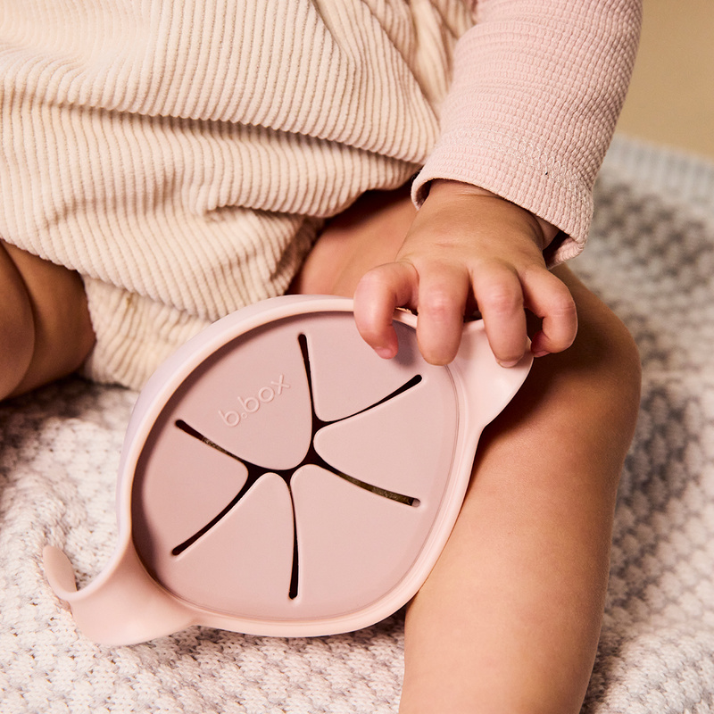 b.box miseczka 3w1: słomka, niewysypek, pojemnik, Blush