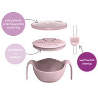 b.box miseczka 3w1: słomka, niewysypek, pojemnik, Ocean