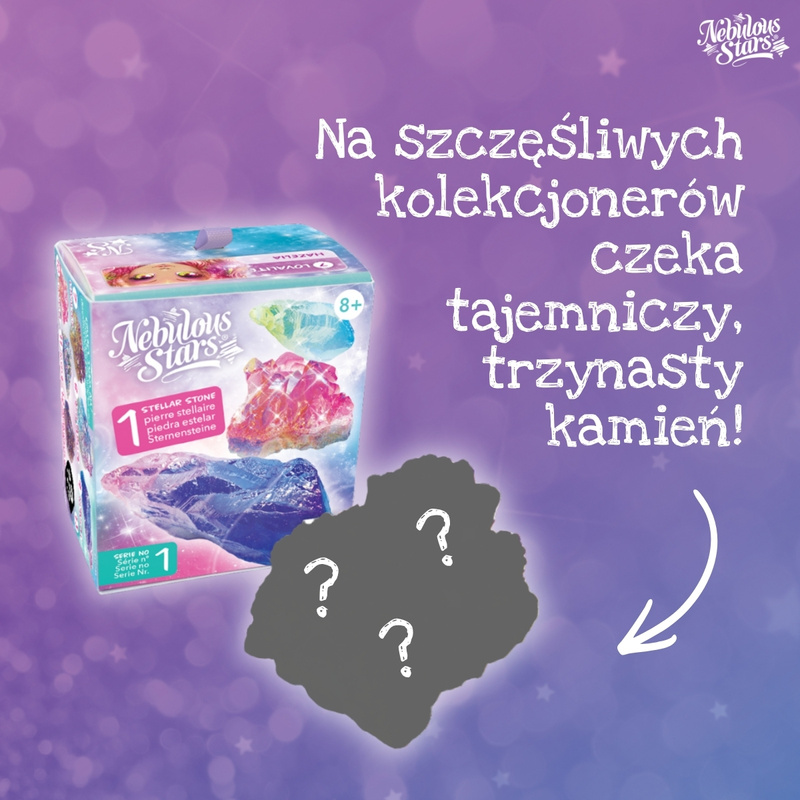 Nebulous Stars Kolekcjonerski kamień Blind Box, 12 wzorów Stellar Stone – 1 szt.