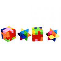 Gumki do ścierania, puzzle 3D, 4 szt. Dziki Niedźwiedź, 3+, Rex London, OUTLET