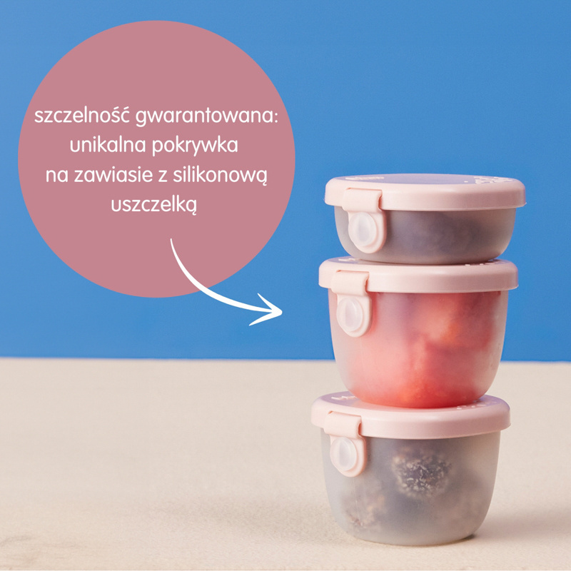 b.box Zestaw 3 pojemników na przekąski dla dzieci Ocean