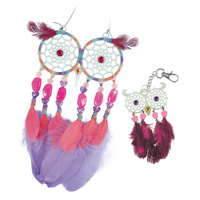 Nebulous Stars Zestaw kreatywny Łapacz snów dla dzieci 8+ | sówki świecące w ciemności