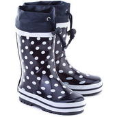 Kalosze rozm. 32/33, granatowe w kropki, Playshoes