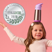 B.box butelka termiczna - bidon dla dzieci ze słomką 350 ml Sugar Plum