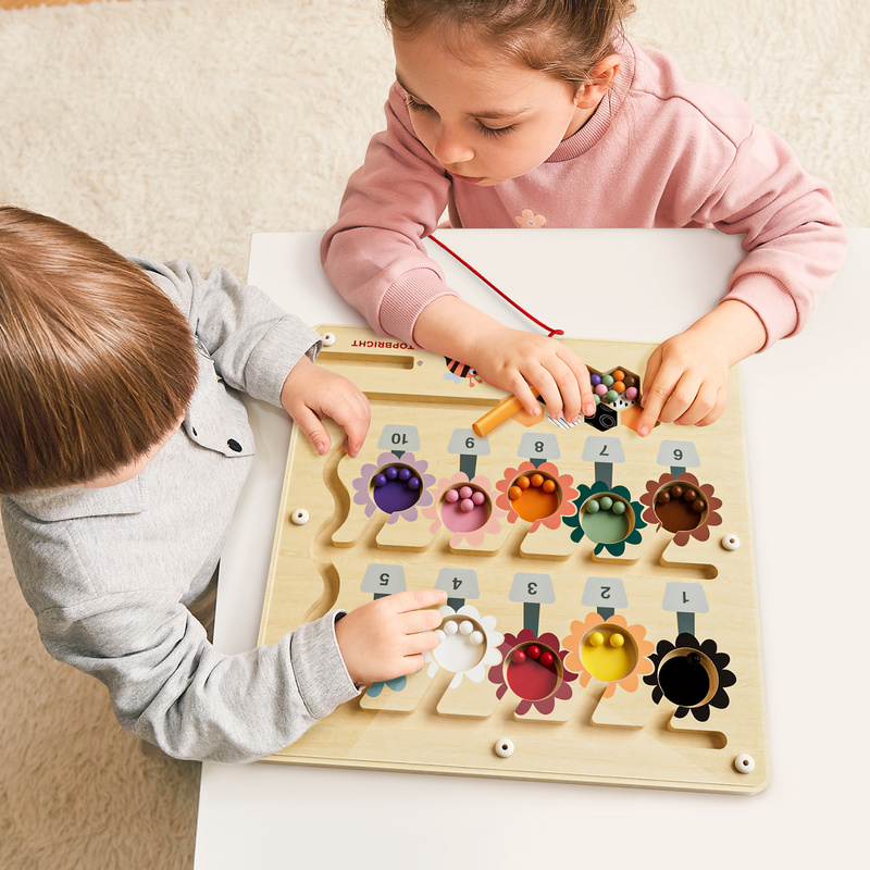 Topbright Pracowita pszczółka zabawka magnetyczna dla dzieci – gra logiczna z rysikiem 36 mies.+