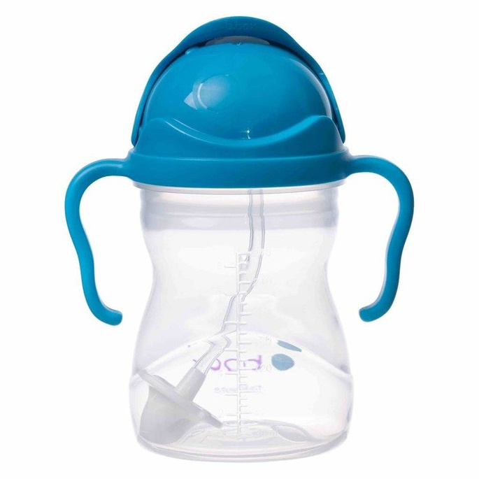 Zestaw miseczka niebieska, Doidy Bowl + bidon ze słomką 240 ml kobalt, b.box