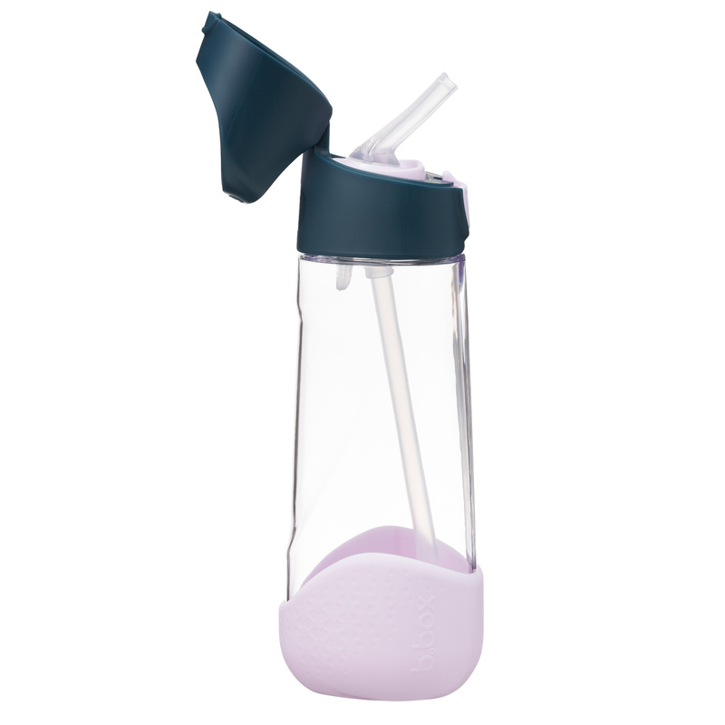 b.box Bidon dla dziecka - butelka na wodę ze słomką tritanowa 600ml Indigo Rose