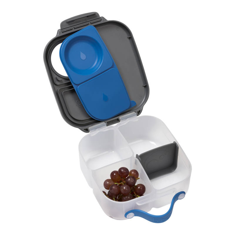 B.box lunchbox dla dzieci do szkoły - szczelna mini śniadaniówka z przegródkami Blue Slate