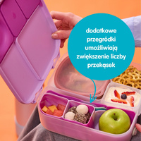 b.box Silikonowy wkład do lunchboxa z przegrodą na sztućce Berry