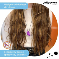 Wisiorek antystresowy Serduszko fioletowe Jellystone Designs