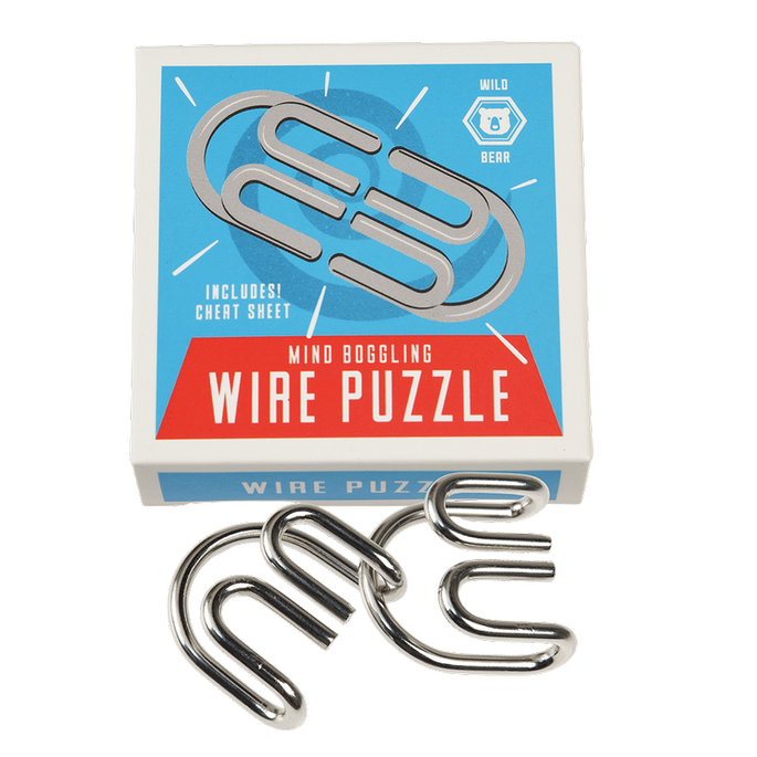 Puzzle metalowe, zabawka logiczna, Dziki Niedźwiedź, Rex London