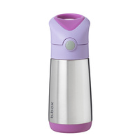B.box butelka termiczna - bidon dla dzieci ze słomką 350 ml Sugar Plum
