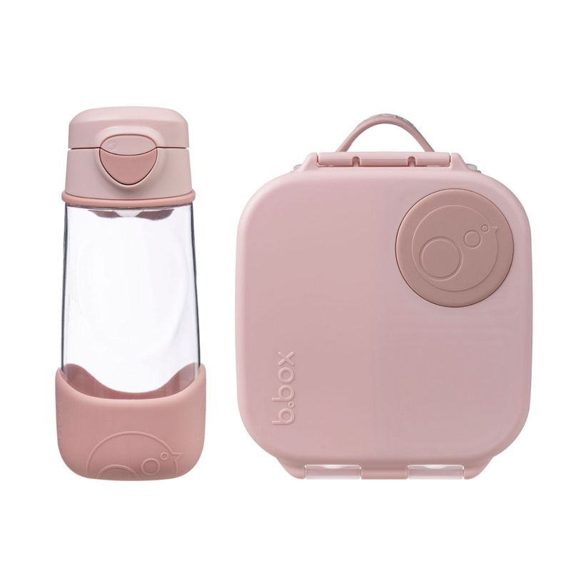 Zestaw Sportowa butelka tritanowa 450 ml + Mini Lunchbox, Blush Crush, b.box