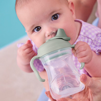 b.box Kubek z miękkim ustnikiem 4m+ Ocean – niekapek do nauki samodzielnego picia