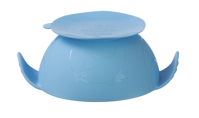 Silikonowa miseczka z przyssawką i łyżeczką, Ocean breeze, b.box, OUTLET