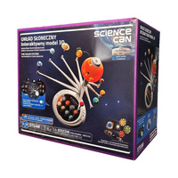 Science Can Interaktywny Układ Słoneczny 3D, 6+ | Edukacyjny model planet z projektorem i funkcjami audio