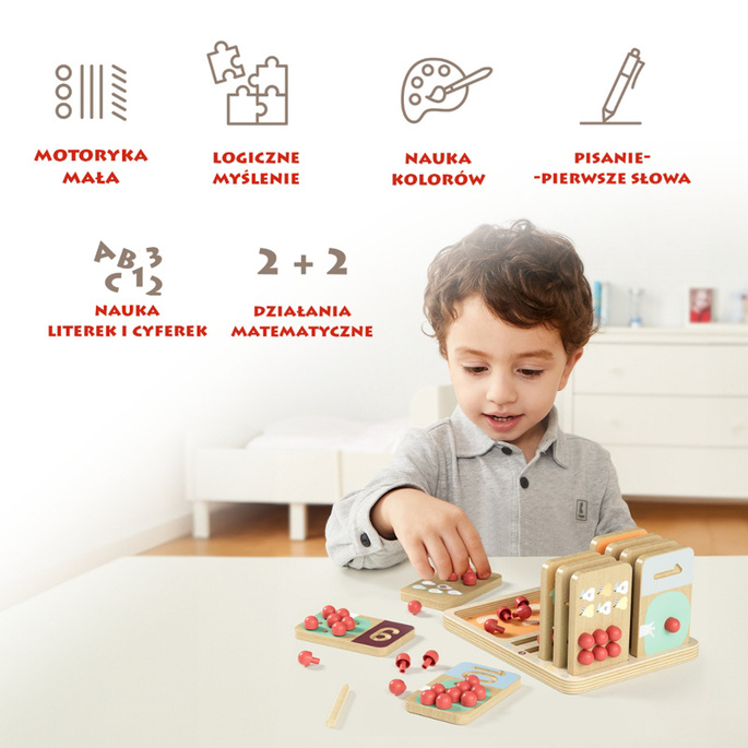 Topbright Liczę owoce Zabawka edukacyjna do nauki liczenia dla dzieci 36 mies.+