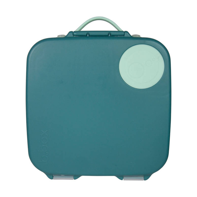 B.box Lunchbox dla dzieci do szkoły - szczelna śniadaniówka z przegródkami i wkładem chłodzącym Emerald Forest