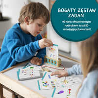 Topbright Logiczne Łamigłówki | Edukacyjna gra karciana z kluczem – Poziom ekspert 36m+