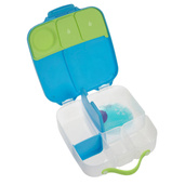 B.box Lunchbox dla dzieci do szkoły - szczelna śniadaniówka z przegródkami i wkładem chłodzącym Ocean Breeze