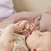 Gryzak silikonowy, morelowy, Everyday Baby