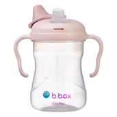 b.box Kubek z miękkim ustnikiem 4m+ Blush– niekapek do nauki samodzielnego picia