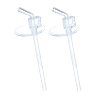 Zestaw wymiennych słomek z ustnikiem do butelki termicznej 350 ml, 2 szt. b.box
