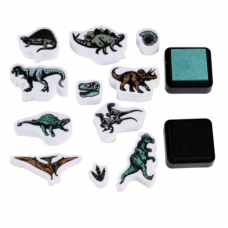 Stempelki dla dzieci, 11 szt., Dinozaury, 3+, Rex London