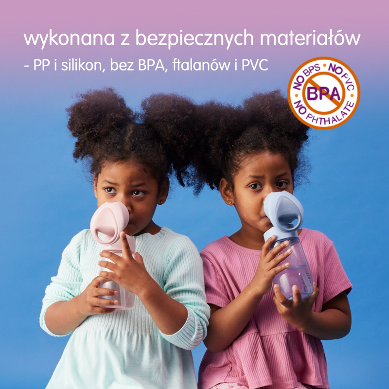 b.box Butelka do picia ze słomką dla dzieci Junior Spearmint 12m+ 380 ml