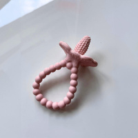 Gryzak silikonowy Soczysta Malina Plus, różowy, RazBaby, OUTLET