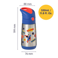 Superman by b.box butelka termiczna - bidon dla dzieci ze słomką 350 ml 