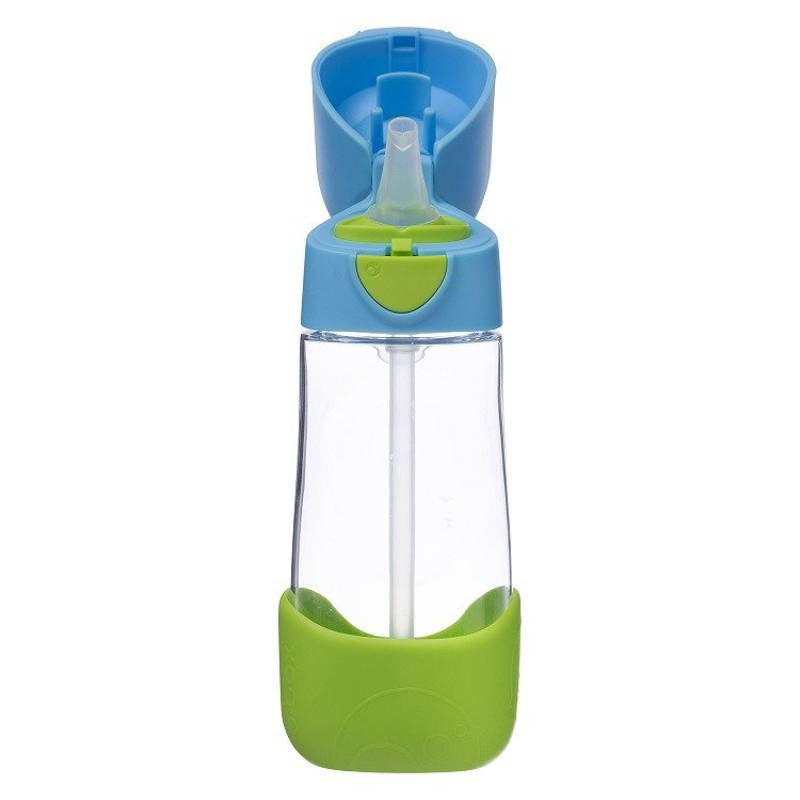 B.box Bidon dla dziecka - butelka na wodę ze słomką tritanowa 450 ml Ocean Breeze