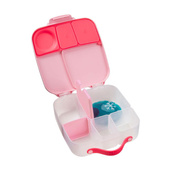 B.box Lunchbox dla dzieci do szkoły - szczelna śniadaniówka z przegródkami i wkładem chłodzącym Flamingo Fizz