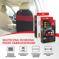 Mata ochronna do samochodu z organizerem, zestaw 2 szt., czarny, Royal Rascals OUTLET