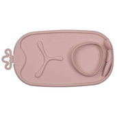 b.box roll + go Zwijana mata BLW do nauki samodzielnego jedzenia dla dzieci Blush