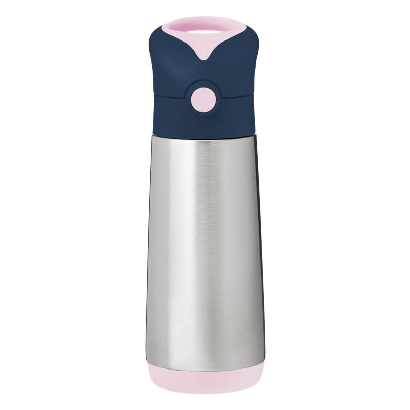 B.box butelka termiczna - bidon dla dzieci ze słomką 500 ml Indigo Rose