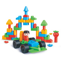 Klocki konstrukcyjne, Miasto, 50 el., 18m+, PolyM OUTLET