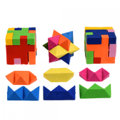 Gumki do ścierania, puzzle 3D, 4 szt. Dziki Niedźwiedź, 3+, Rex London, OUTLET