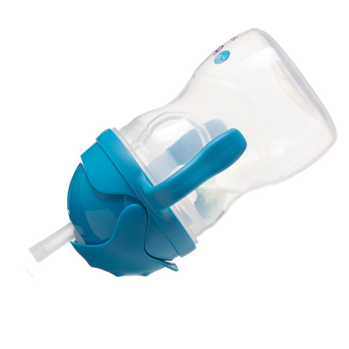 Zestaw miseczka niebieska, Doidy Bowl + bidon ze słomką 240 ml kobalt, b.box