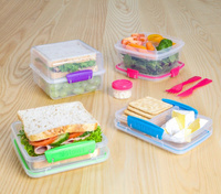 Pudełko śniadaniowe Lunch Cube To Go 1,4l, morski, Sistema