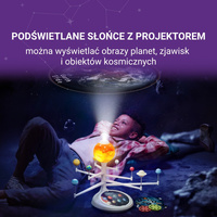 Science Can Interaktywny Układ Słoneczny 3D, 6+ | Edukacyjny model planet z projektorem i funkcjami audio